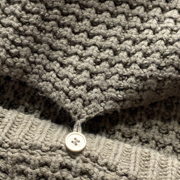 Michael Kors thick Cozy Chunky Knit Sweater Neck warmer green small pullover - Picture 10 of 10